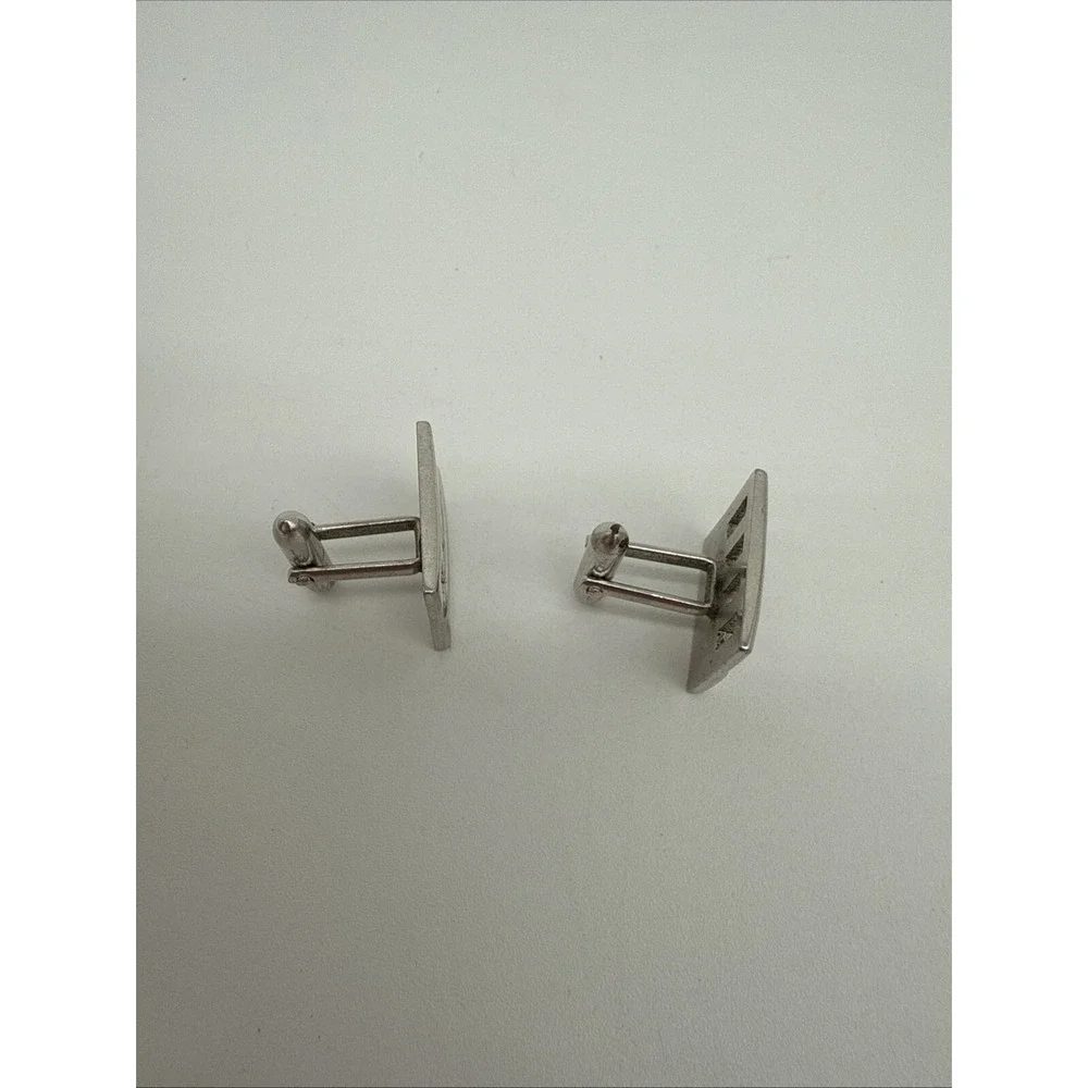 Vintage Swank Silver Toned Pair of Cufflinks